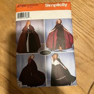 Brand New Simplicity Cape Sewing Pattern — Simplicity 5794